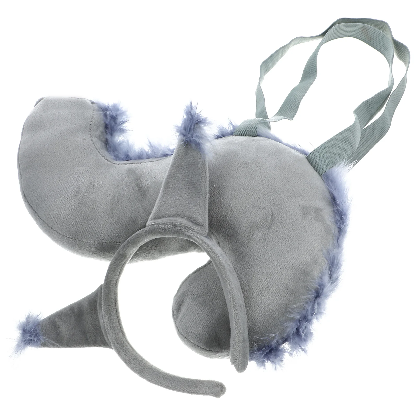 1 세트 다람쥐 의상 머리띠 꼬리 세트 부드러운 소재 동물 액세서리 코스프레 휴일 파티 공연 사용에 이상적