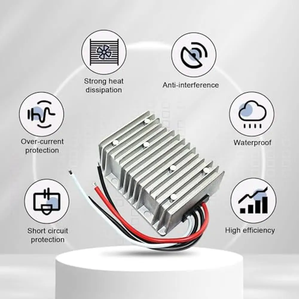 DC 18-36V to 24V Step up Down Converter 20A 480W Power Regulator Module Waterproof Transformer Golf Cart Power Supply Adapter