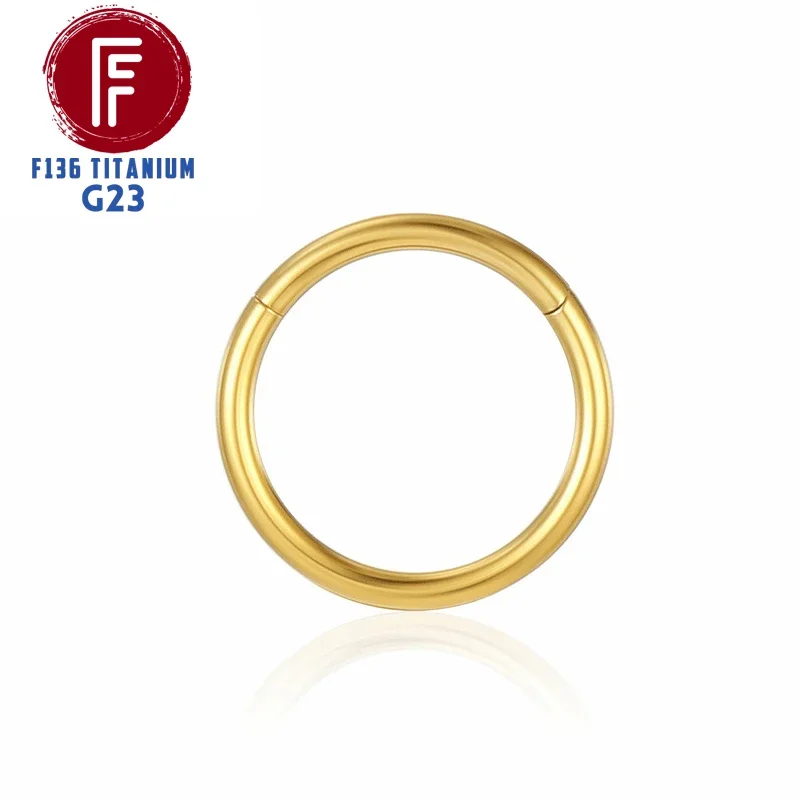 F136 Titanium Scharnierende Hoepel Neuspiercings 20G 18G 16G
