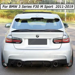 Car Rear Bumper Diffuser Side Splitters For BMW 3 Series F30 M Sport 2011-2016 2017 2018 2019 Body Kits Tuning Gloss Black ABS