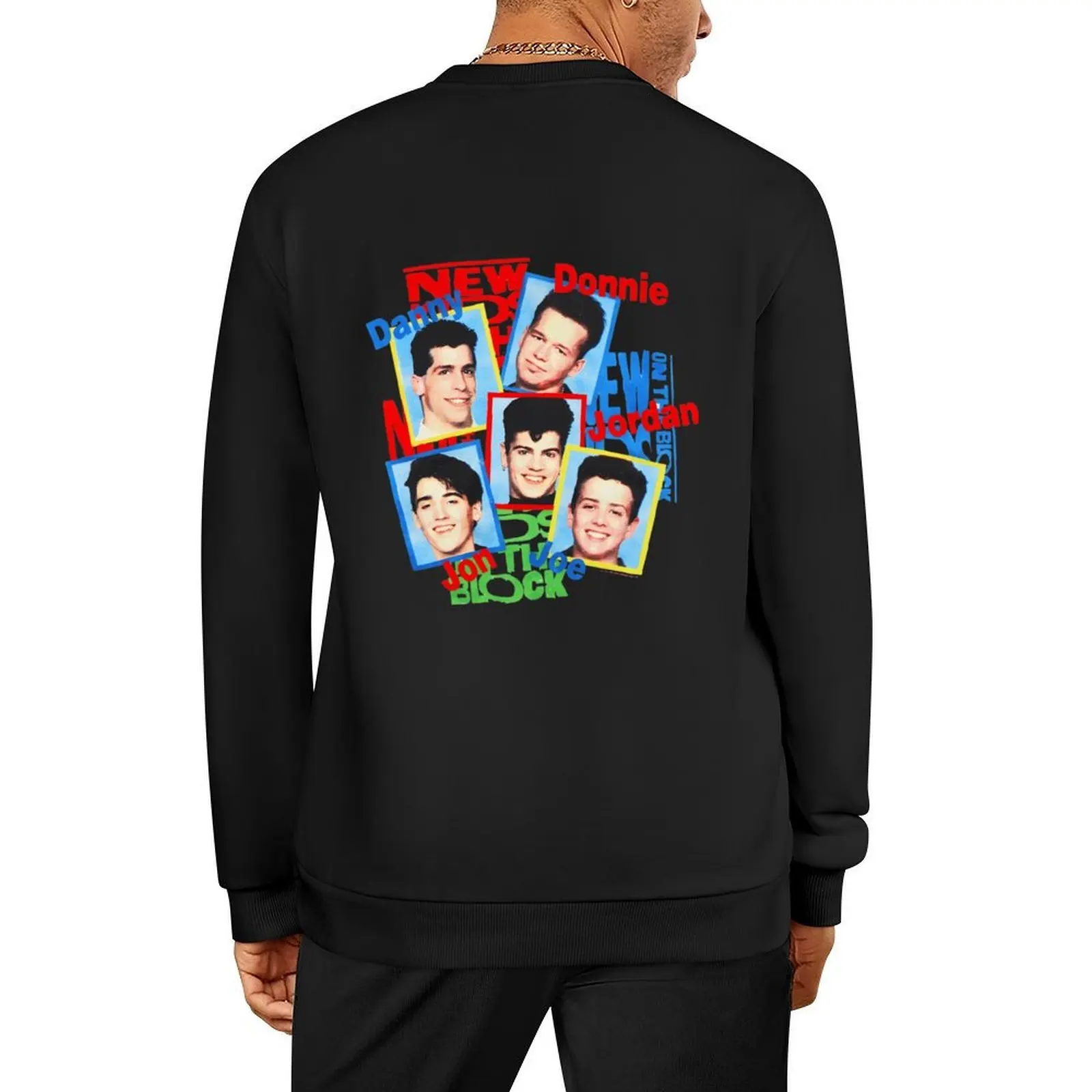 

New Kids Collage Pullover korean style clothes mens clothing men's clothing graphic t shirts men hoody