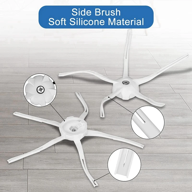 Robô Aspirador Acessórios, Peças De Reposição, Escova Lateral Principal, Filtro Hepa, Mop Trapos, Roborock Q7 Max, Q7 Max +, T8