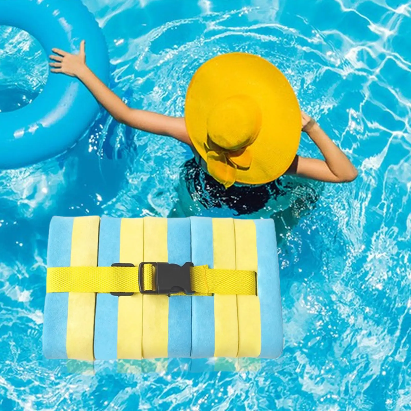 Foam Board Flotation Aid Swim Training Equipment Lightweight EVA Back Float for Pool Classes and Practice