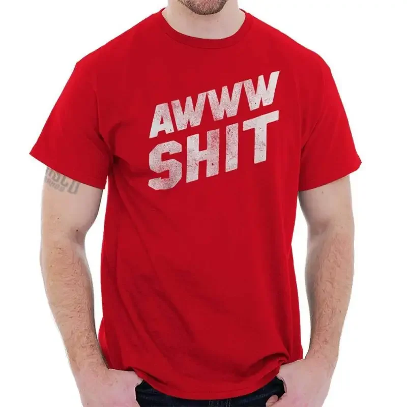Awww S Funny Personality Attitude Rude Womens or Mens Crewneck T Shirt Tee