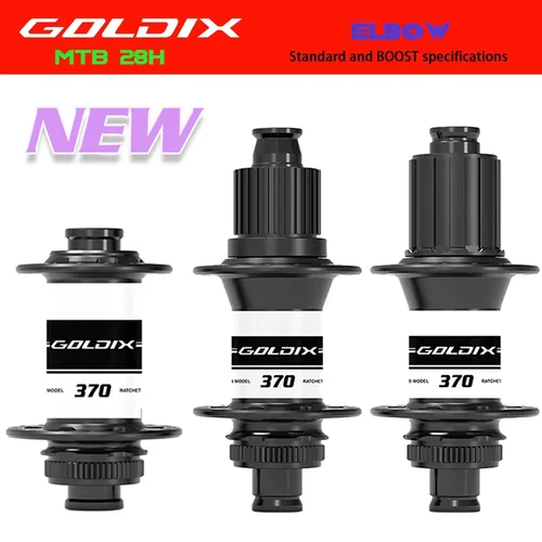 GOLDIX M370 MTB Hub 36T Boost J-Bend rueda trasera rodamiento sellado cerradura central para freno de disco 28H trinquete Compatible con HG MS XD