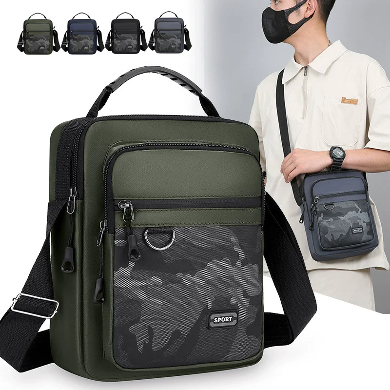 

Camouflage Small Men Messenger Bag Simple Oxford Casual Shoulder Bag For Men Crossbody Bag Nylon Sling Side Bag Business Handbag