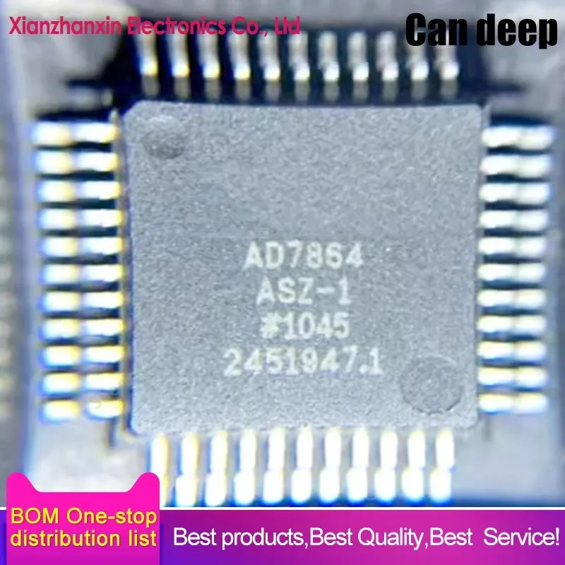 1pcs/lot AD7864ASZ-1 AD7864AS-1 AD7864ASZ AD7864 QFP44 Digital to analog converter chip in stock