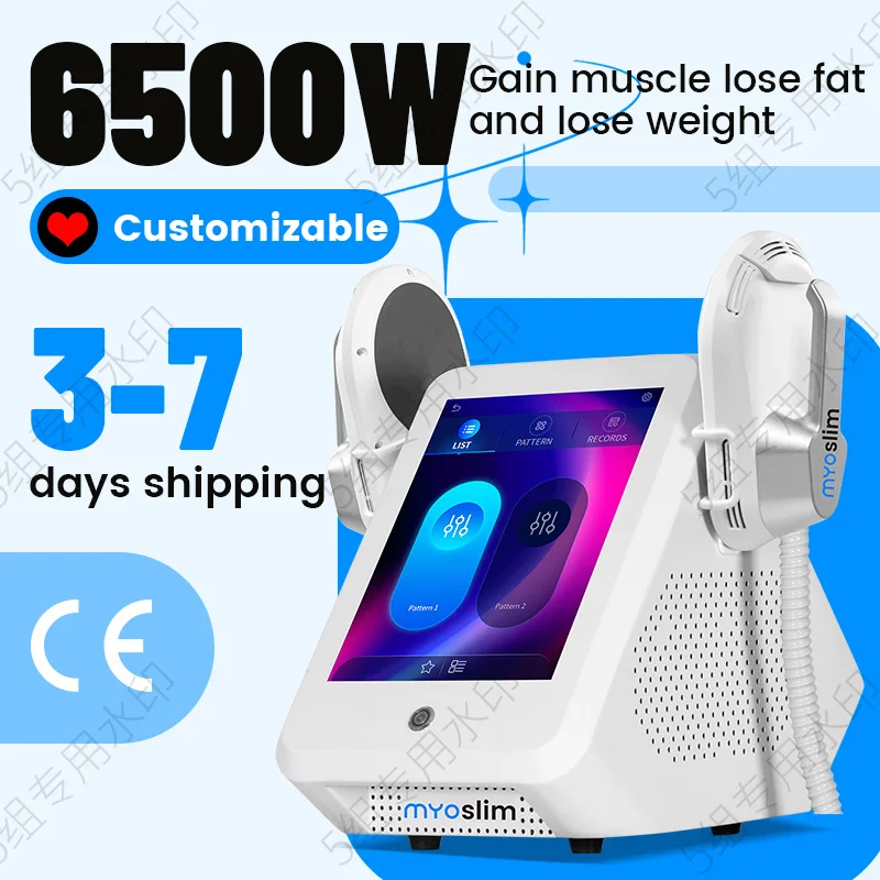

MYoslim 6500W 15T 200HZ Fat Removal Contouring Muscle Electric Stimulation Ems Body Sculpt Slimming Muslim Sets Machine