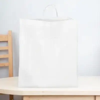 

Cotton Kitchen Apron White Half Design Adjustable Strap Pockets Cooking Baking Household Aprons Multifunctional Use