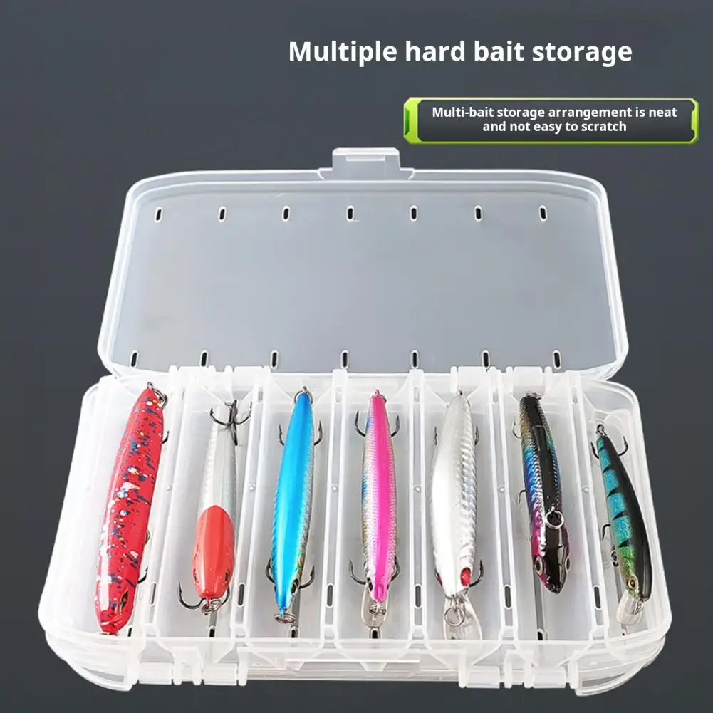 Fishing Storage Box Waterproof Double-sided Fishing Lure Box for Artificial Baits Storage Portable Heavy Duty Organizer for Soft