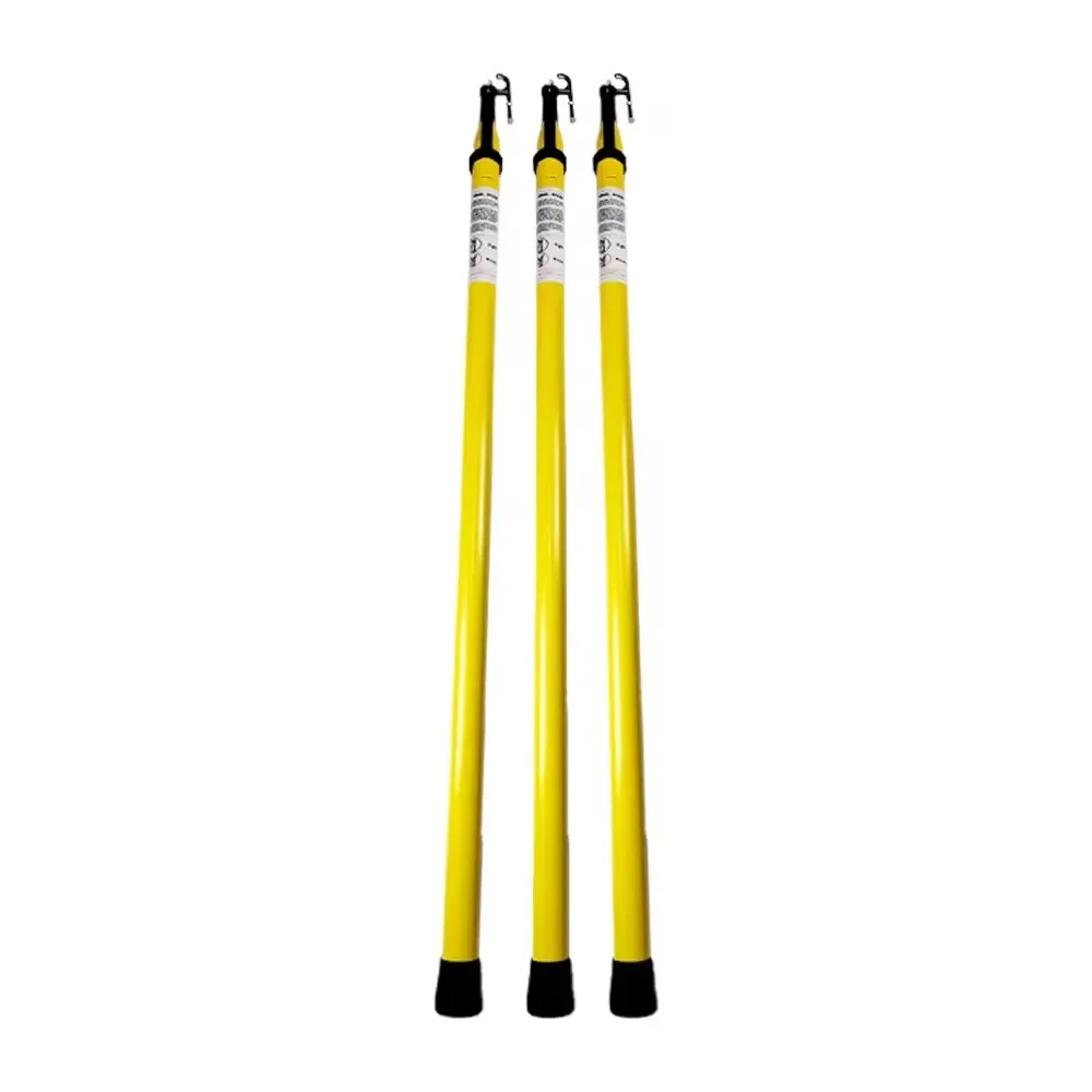 9.2m Telescopic Adjus High Voltage Insulated Operating Triangle Hot Stick For Live Line Work