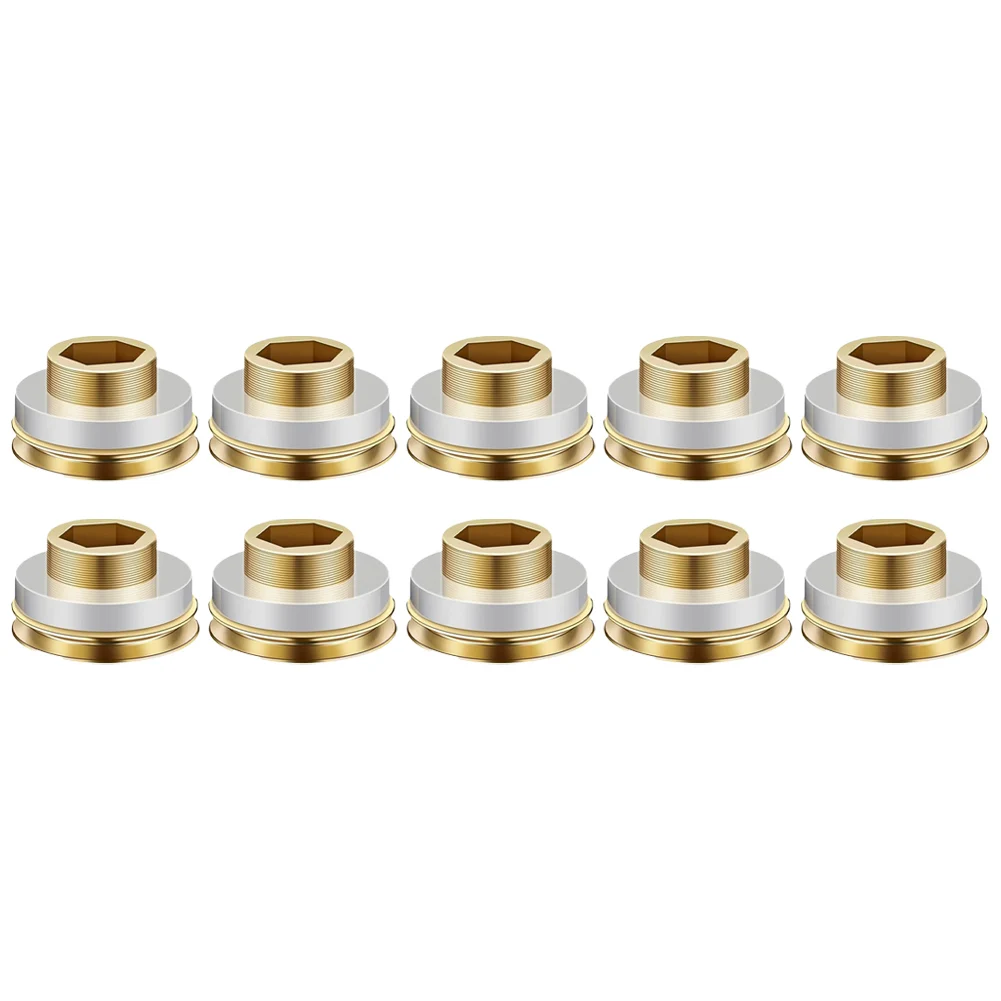 Brass Color Brass Seal Washers 10pcs In Package Constructed From Brass Daily Use Durability Innovative Washer Design
