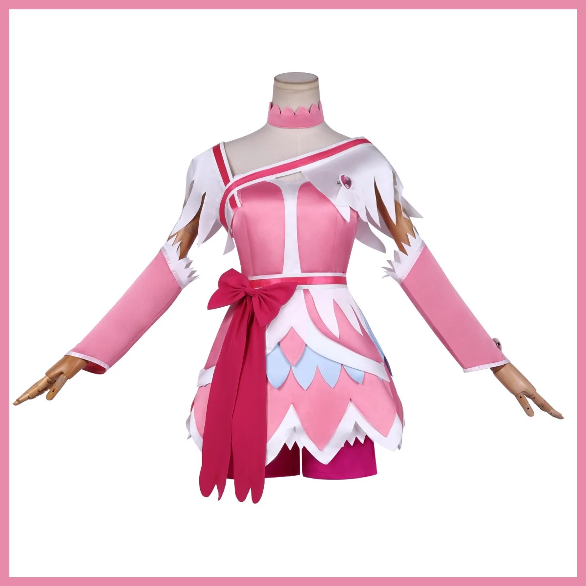 Anime Doki Doki! PreCure Cure Heart Cosplay Costume Pretty Cure Pink Lolita Skirt Wig Woman Sexy Carnival Halloween Suit view 2