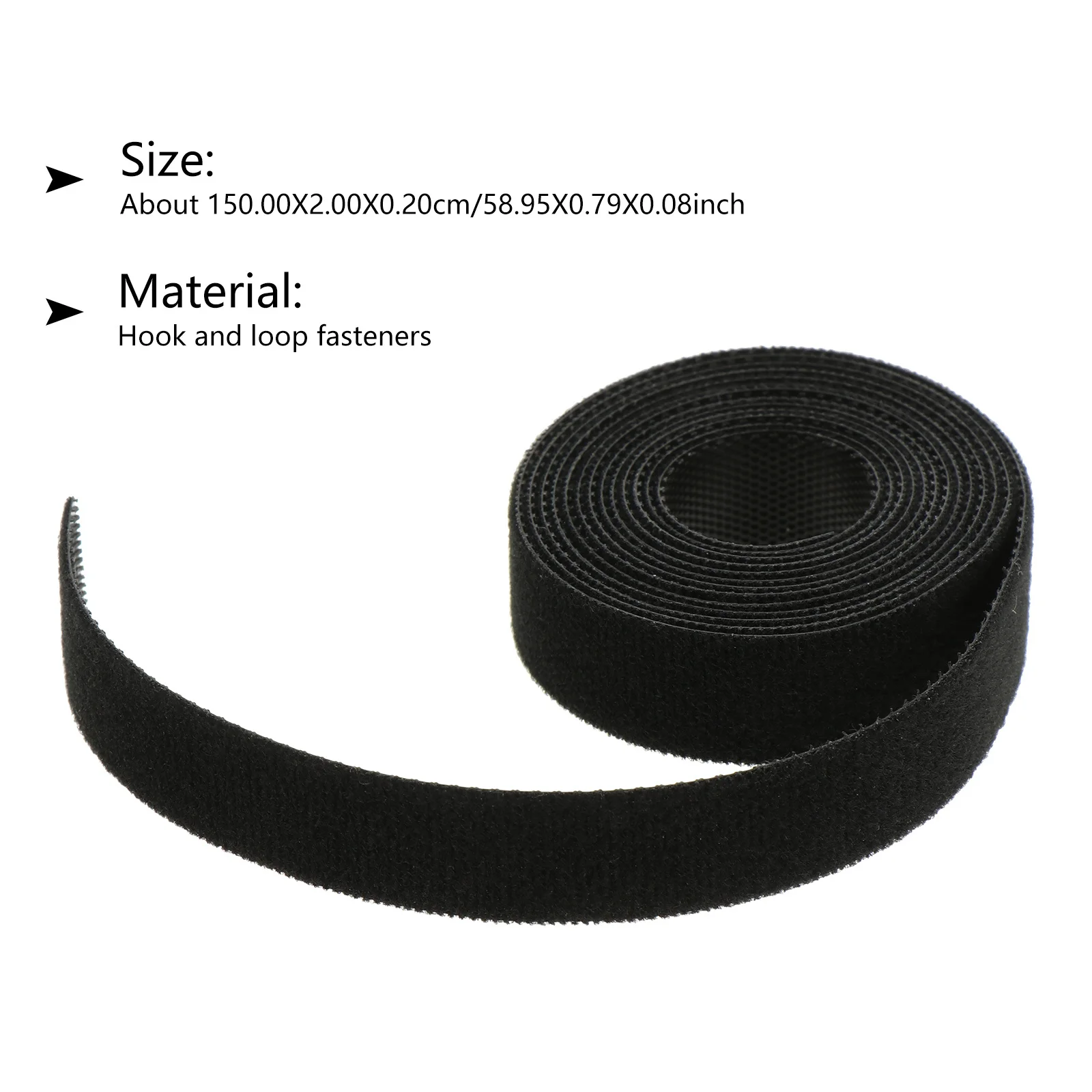 

6 Rolls Hook and Loop Cable Straps Strong Fastening Ties for Electronics Wiring Bundling Fishing Rods Fencing Tools Reusable