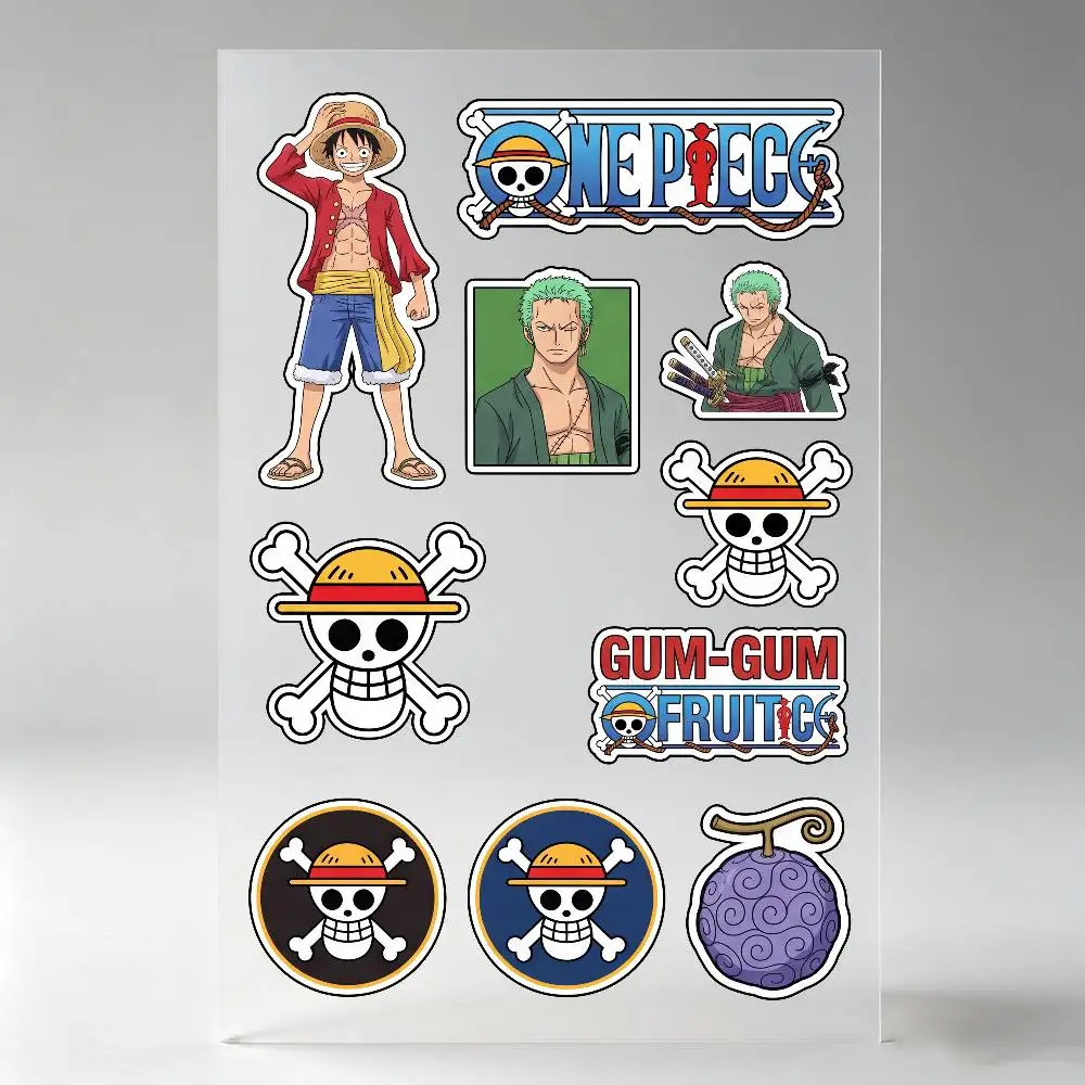 One Piece Anime Stickers Auto Body Bumper Windows Motorcycle Laptop Walls Vinyl Decal Car Tuning Accessories