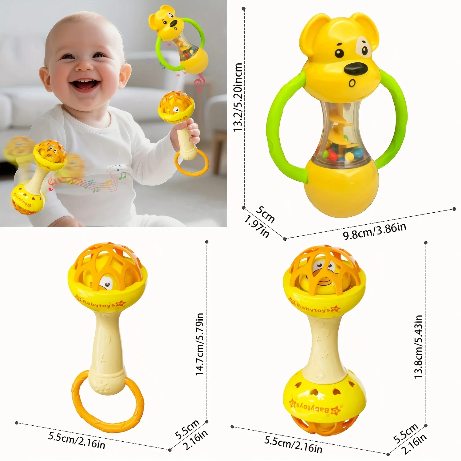 Jouet sensoriel interactif à manivelle, favorisant le développement auditif, cadeau idéal pour les anniversaires ou Halloween Noël