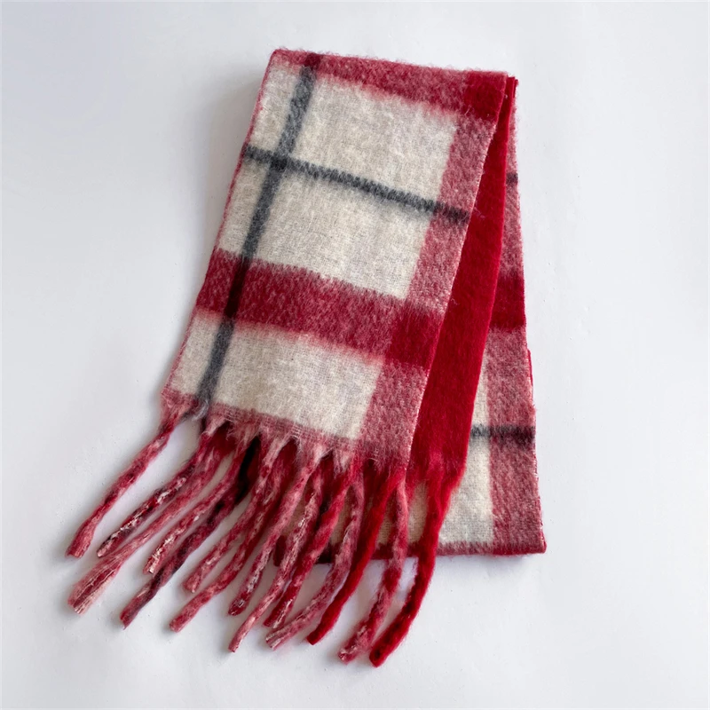 الشتاء الكشمير بلون الباشمينا شرابة وشاح الطقس البارد الأوشحة يلتف النساء الفتيات رشاقته الدافئة شال طويل المعطف Echarpe #5