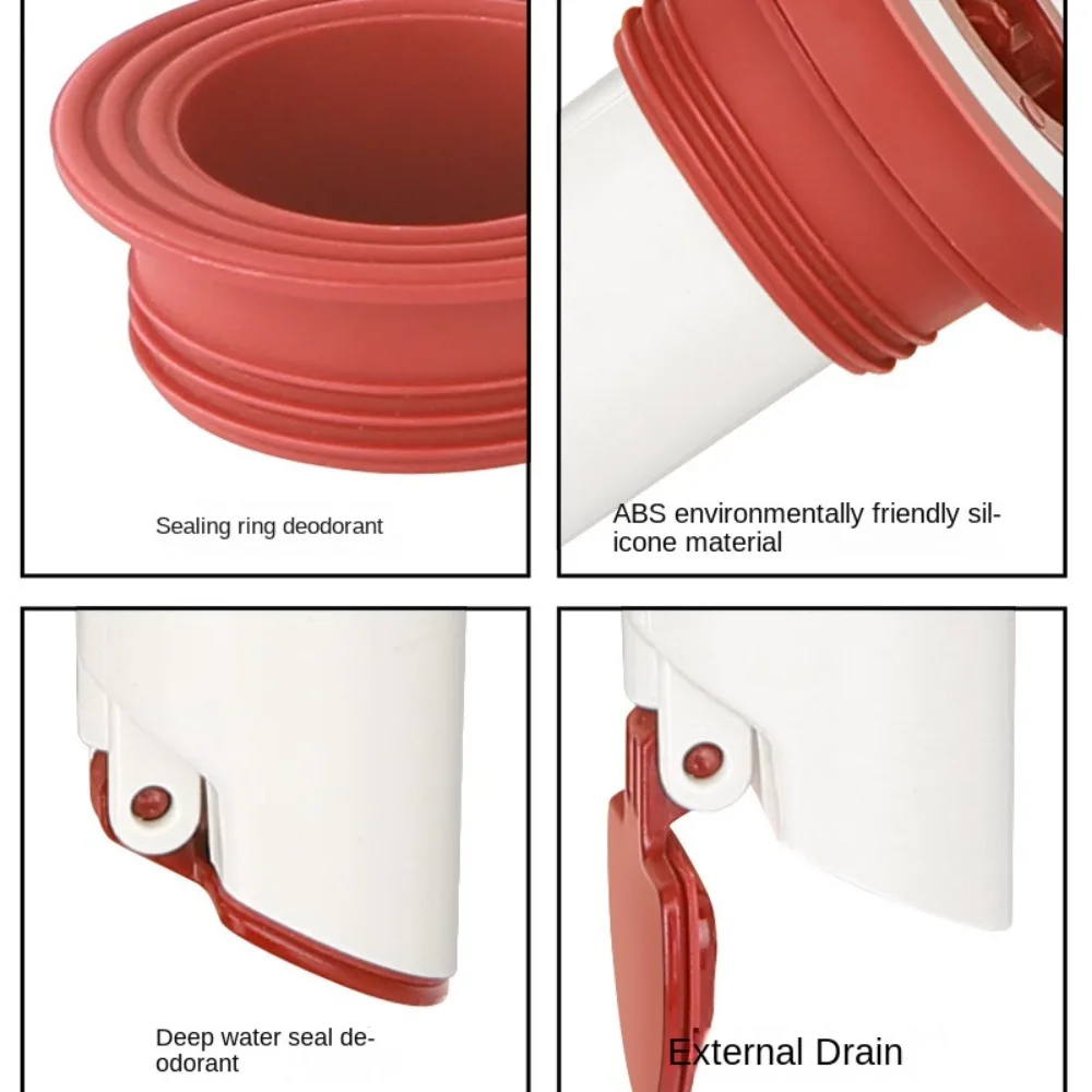 

Corrosion Resistance Floor Drain Core Sewer Deodorant Filter Basket Automatic Closing Floor Drain Prevention Deodorant