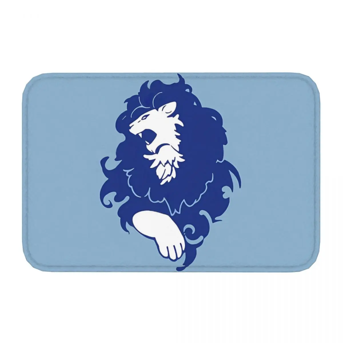 Fire Emblem Three Houses Blue Lions Emblem Colored Bath Mat Rug Home Doormat Kitchen Carpet Outdoor