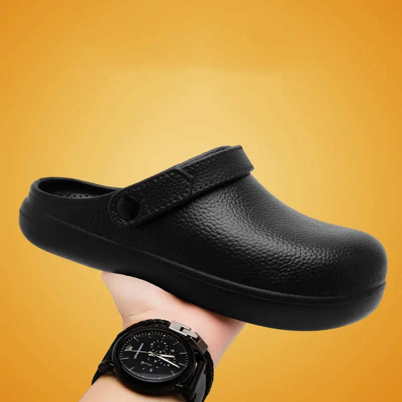 

New Fashion Slippers Men Summer anti-skid Home Shoes Garden Shoes Indoor Slip on Concise Shoes