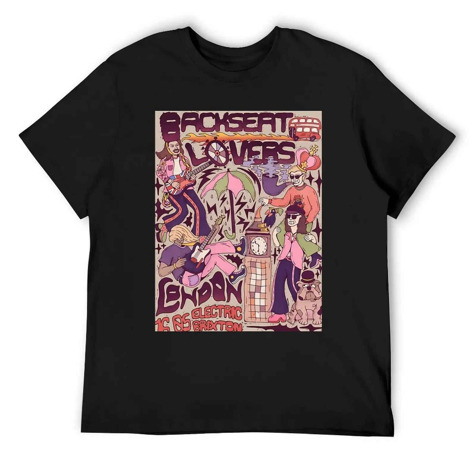 

the backseat lovers london T-Shirt vintage designer shirts boys whites anime figures men clothes
