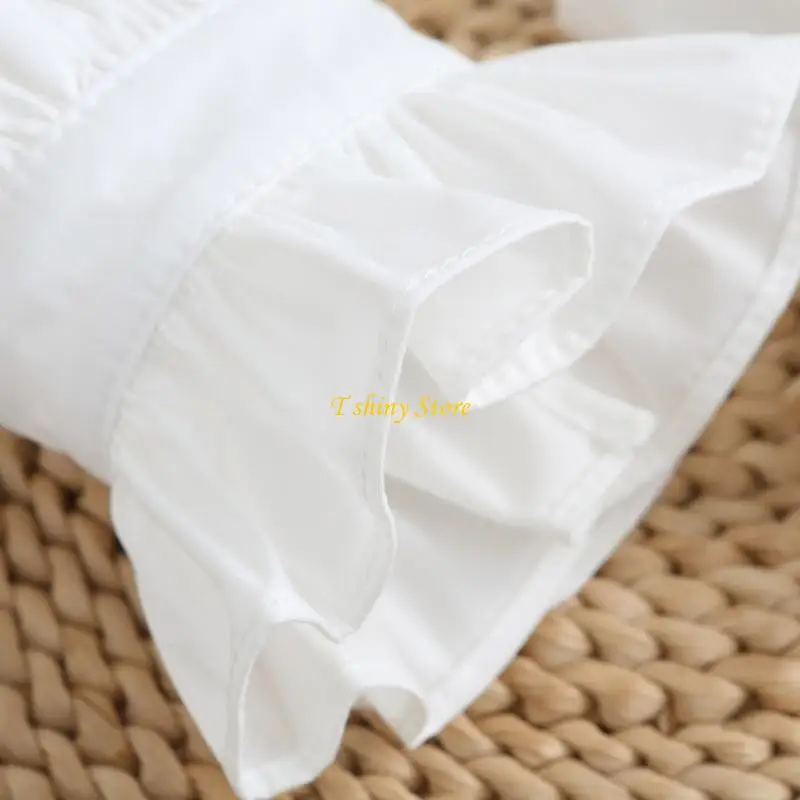 N58F Versatile Ruffled Collar Wristband For Cosplay, Stage Performances, And Costume Parties Halloween Photo Props