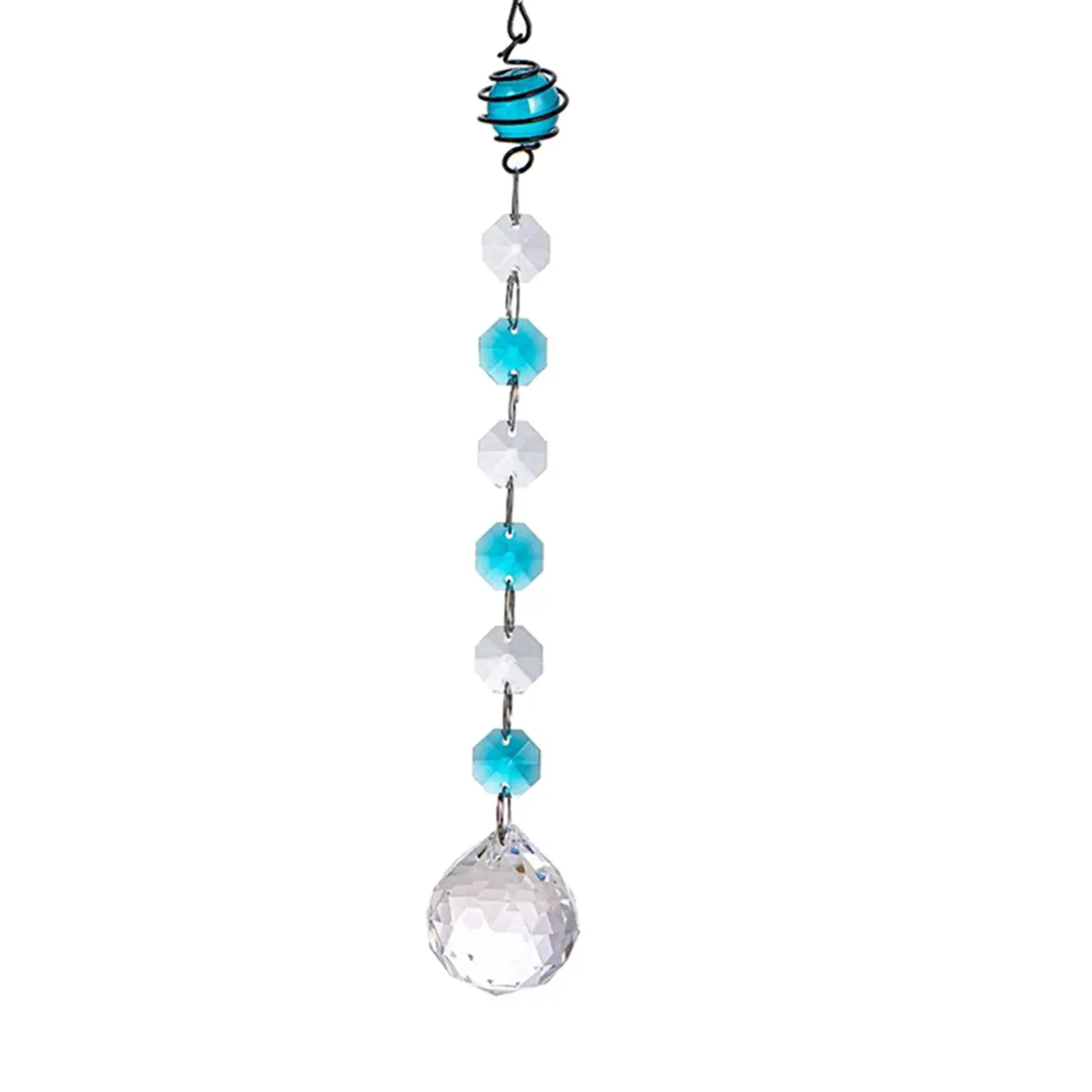 Crystal Prism Sun Catcher Hanging Windchime Rainbow Maker for Garden Porch Home Decor