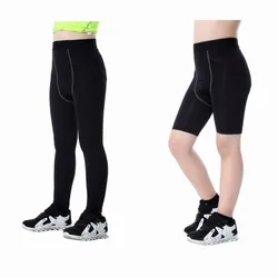 Children Tight Quick Dry Fitness Pants Compression Base Layer Running Leggings Football Training Shorts Sport Tight Trousers