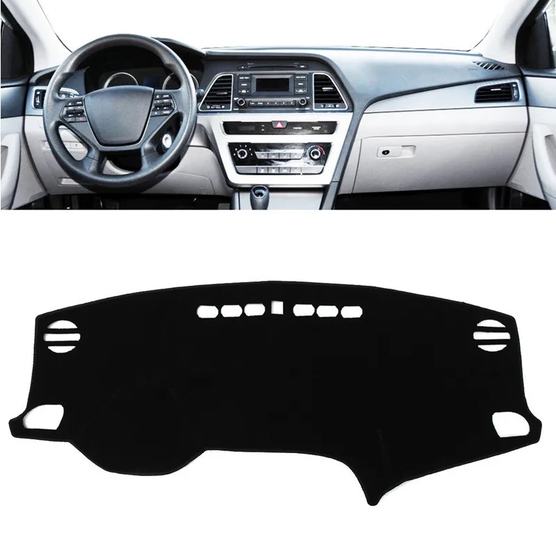 For Hyundai Sonata 2015 2016 2017 2018 2019 LF Dashmat Dashboard Cover Pad Mat Anti-Slip Sunshade Protect Carpet Car Accessories