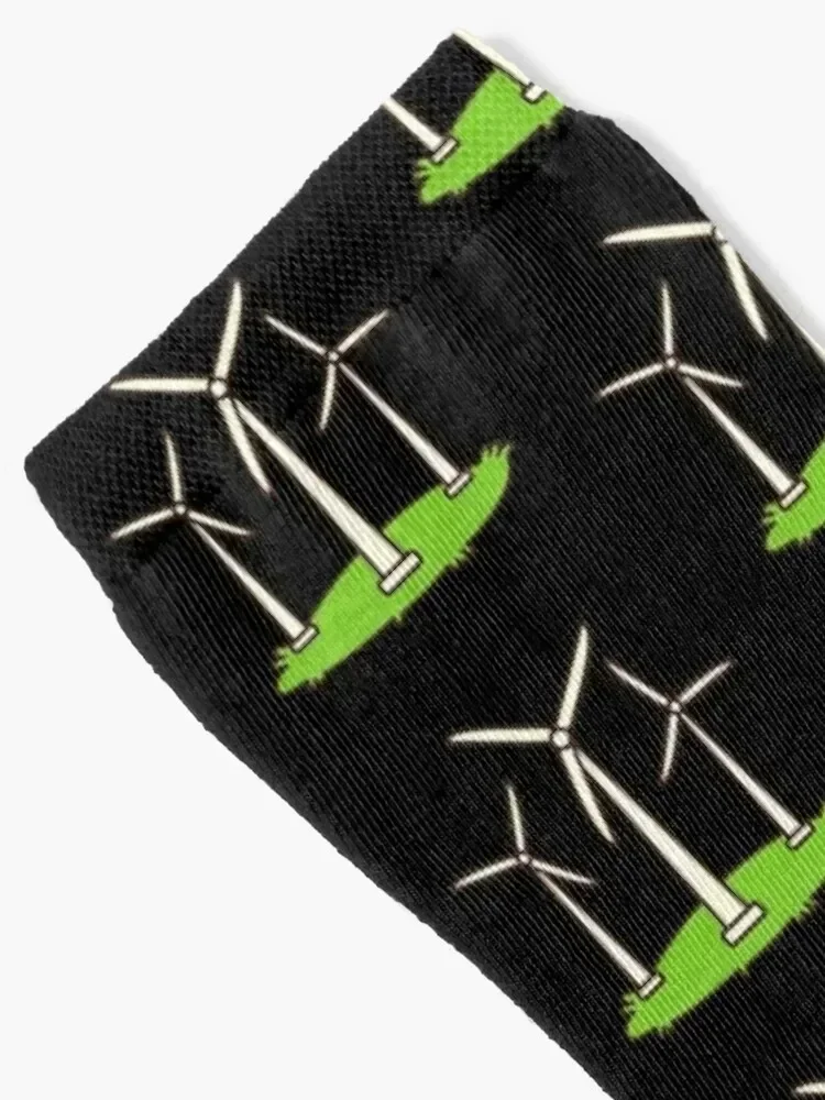 Wind Turbines Socks japanese fashion funny gift essential Run Socks Men Women's