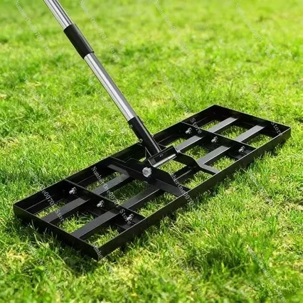 Stainless Steel Lawn Leveling Rake Golf Course Soil Sand  Ground Smoothing & Soil Breaking Tool