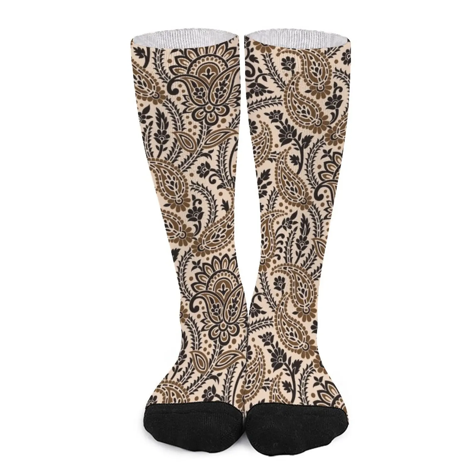 Brown Paisley Socks Socks Women socks man Socks set valentines day gift for boyfriend