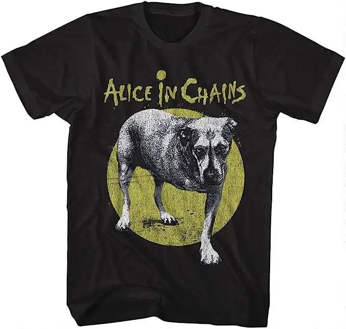 Alice in Chains - Black Album - Rooster - 90er Retro Herren-Kurzarm-T-Shirt