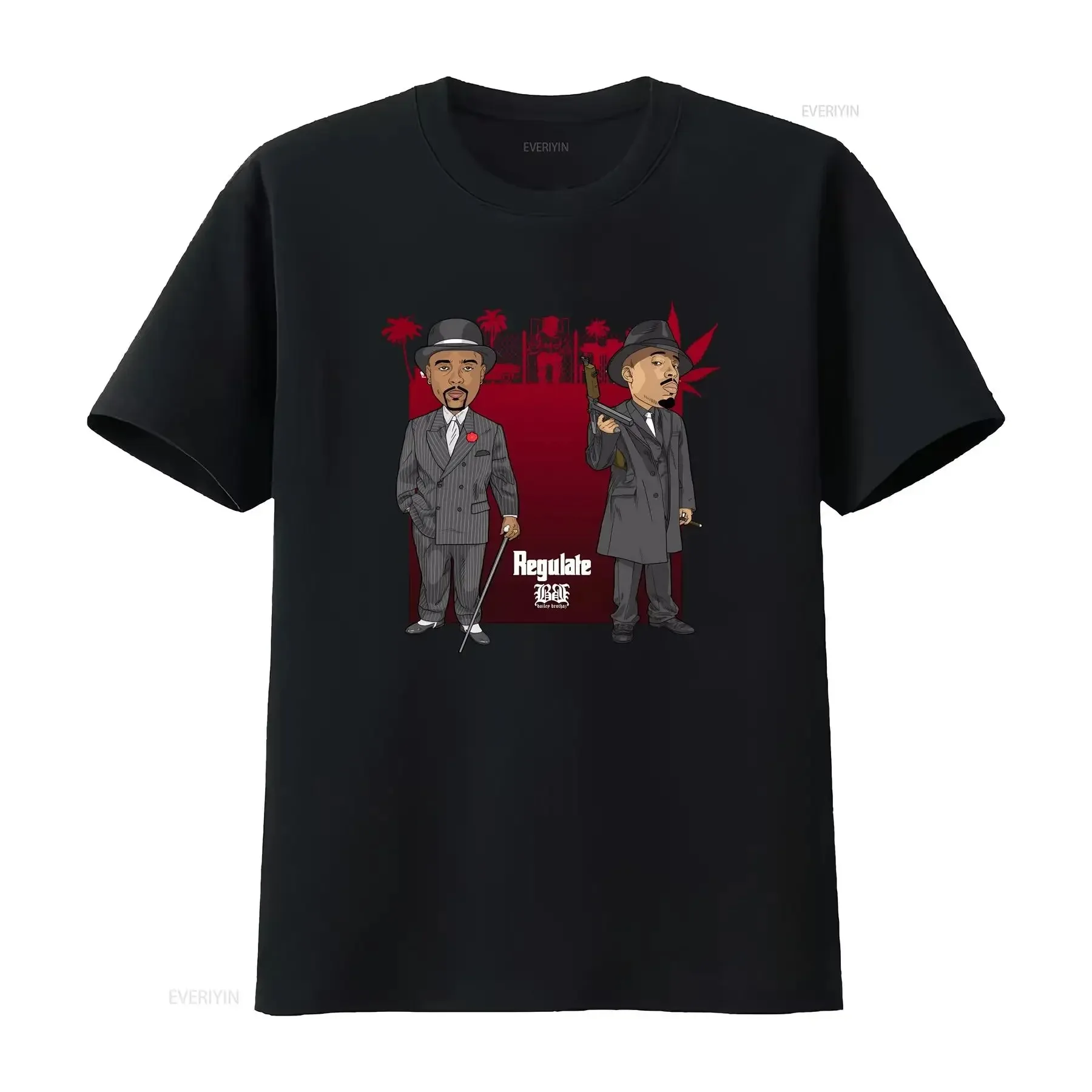 تي شيرت ريترو للرجال S Warren G Nate Dogg ينظم تي شيرت عتيق مغسول للارتداء اليومي موضة جرافيك ممتدة قابلة للتنفس #1