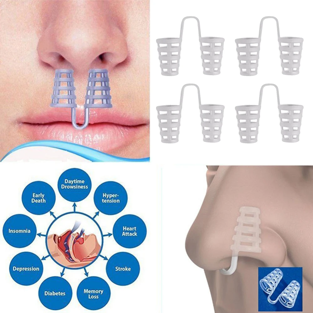 Nasal Dilator Anti Snoring Easy Breathe Nose Clip Stop Snore Silicone Aid