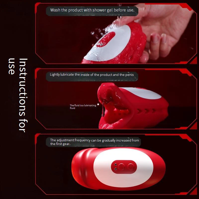 Artificial Vagina Penis Sucking Machine for Solo Pleasure Bedroom Bathroom Travel Adult Sex Products Male Masturbator