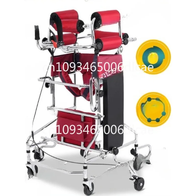 Adult Foldable Walker The Elderly and Disabled Accessible Design, for Celebrah Paralysis Patients To Stand and Walk Confidently