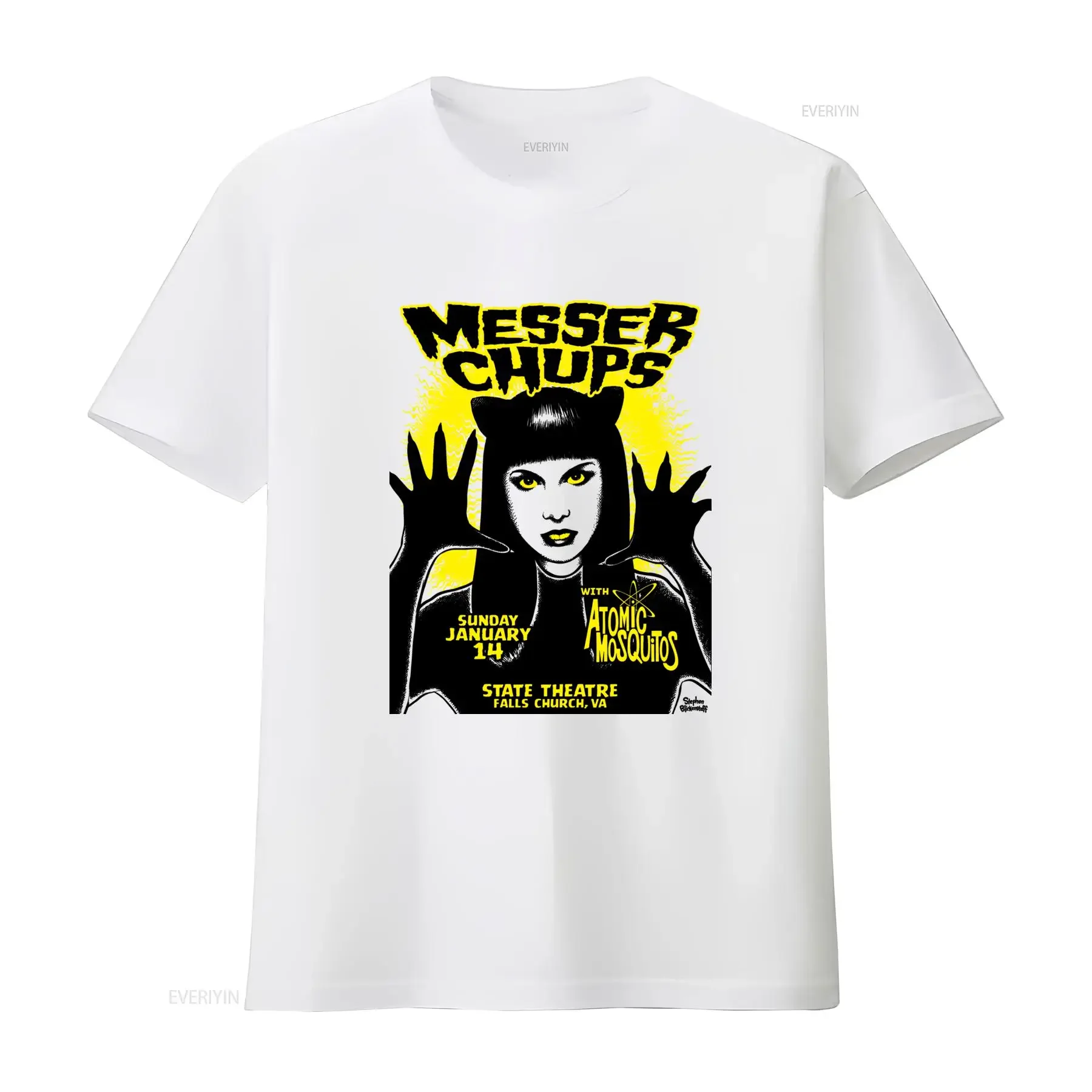 Messer Chups Atomic Mosquitos Concert T Shirt For Fans Halloween Party Sizes S 5XL vintage Washed graphic Comfortable Casual