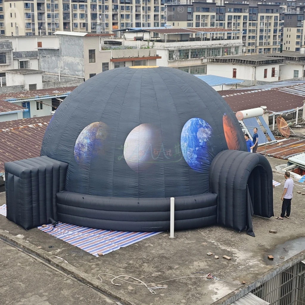 8m(26.25ft)Inflatable Planetarium Dome Tent Inflatable Planetarium Projection Dome With Air Blower For Kids School Teaching