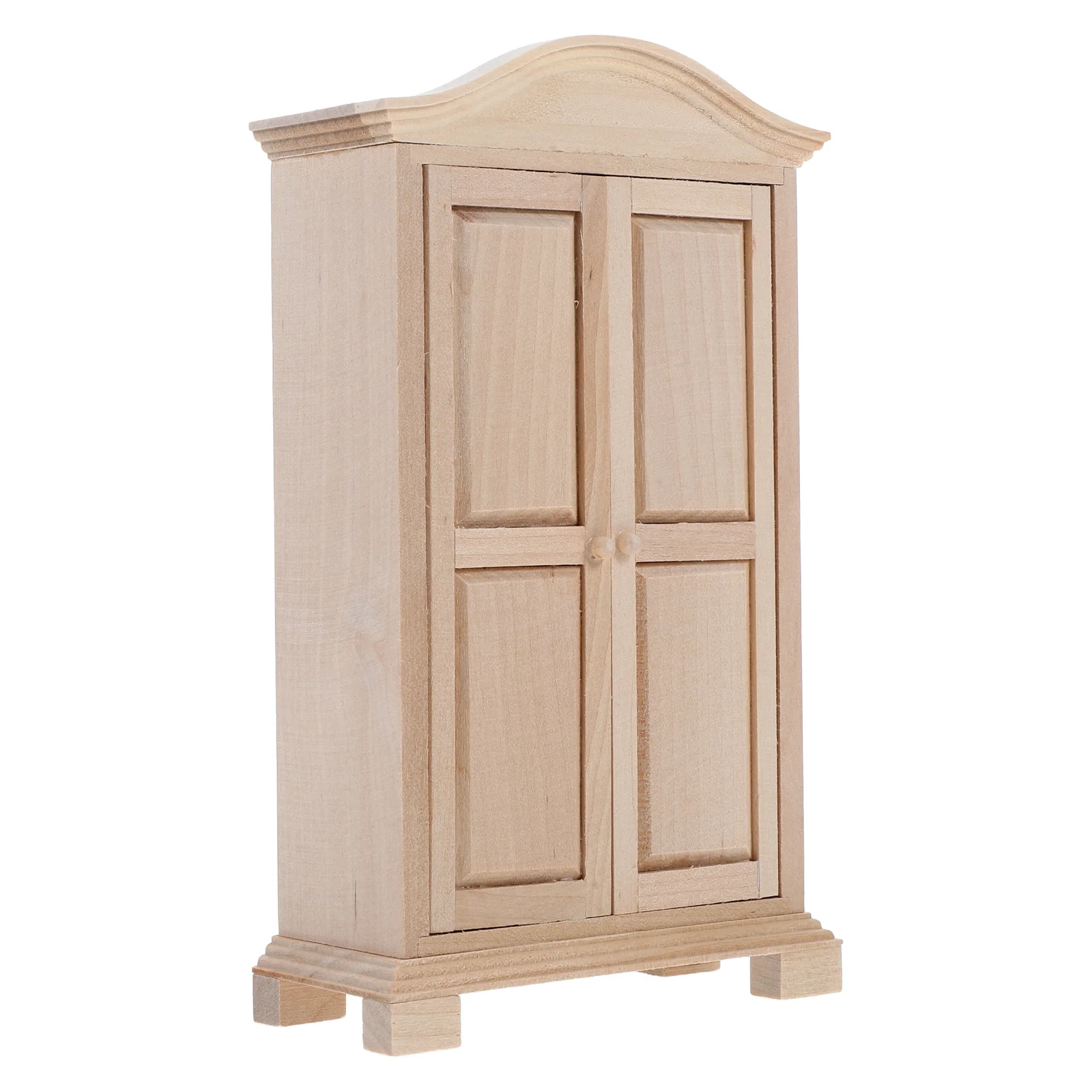 Mini Wardrobe Ornaments Decorative House Adornment Wooden Bookcase Miniature Cabinet Model Furniture Storage