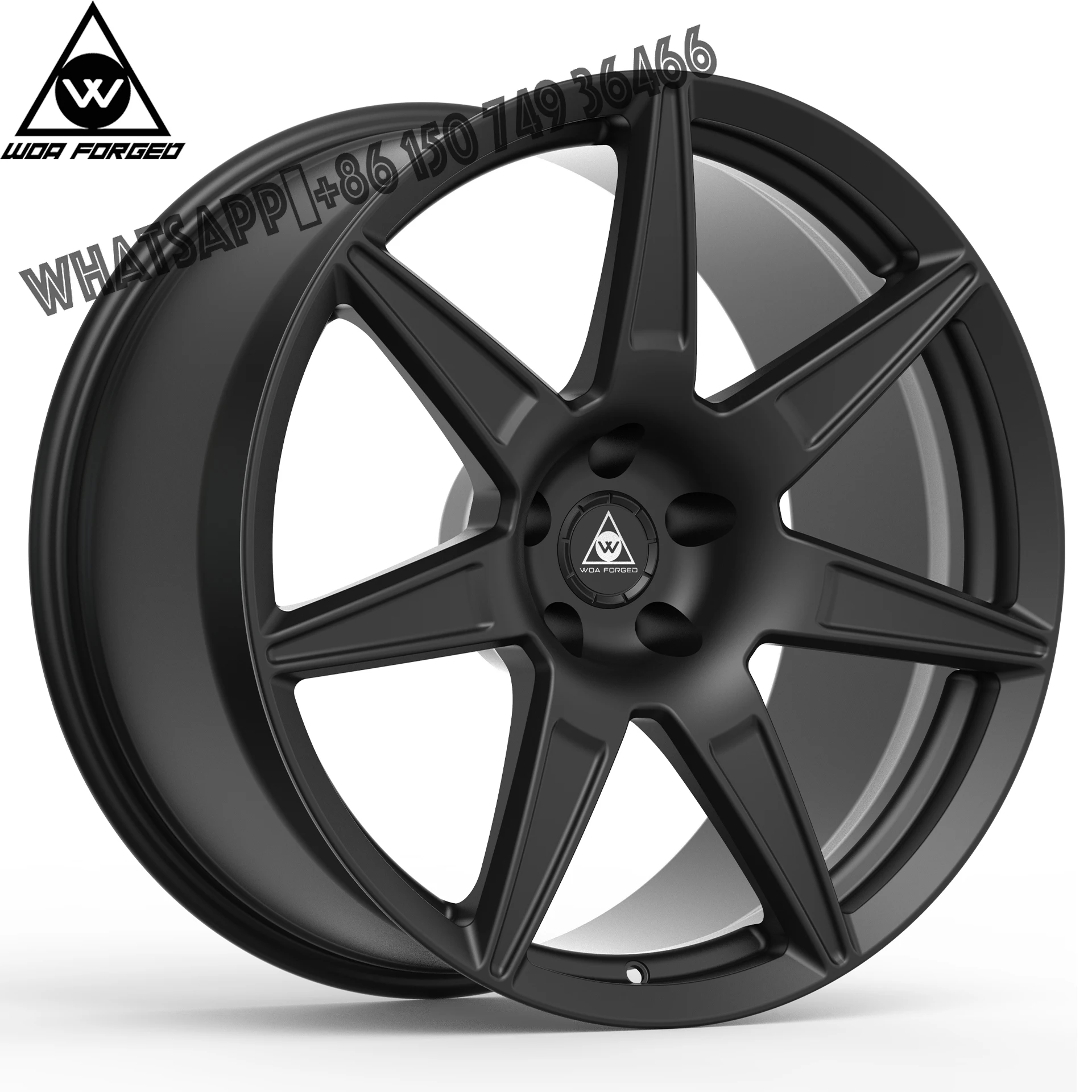 Nuevo WOA forjado monobloque 7 radios 19 20 21 22 pulgadas ruedas de coche de pasajeros llanta de aleación deportiva 5X115 para Dodge Challenger Charger Rt Hel