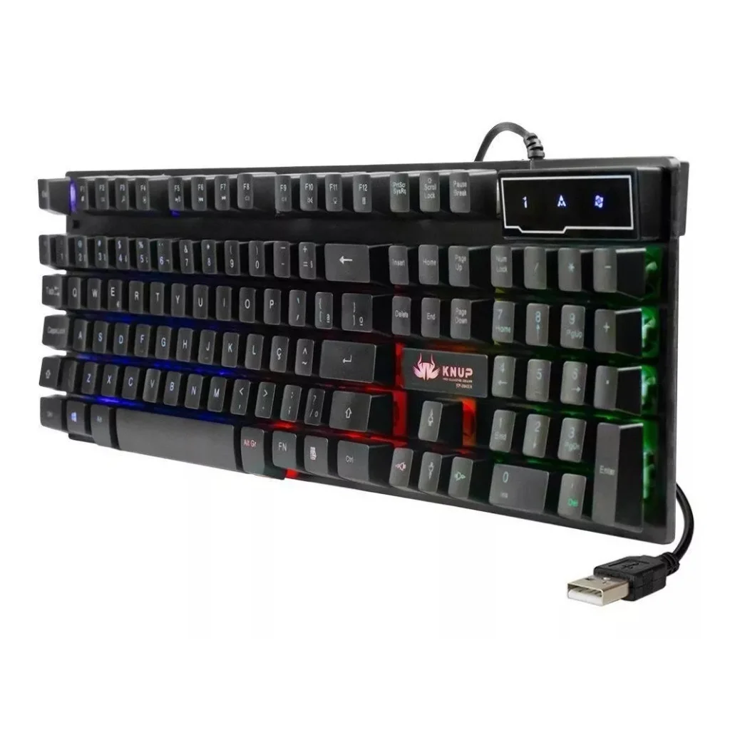 Teclado Gamer Semi Mecânico Led Luminoso Professional Abnt2