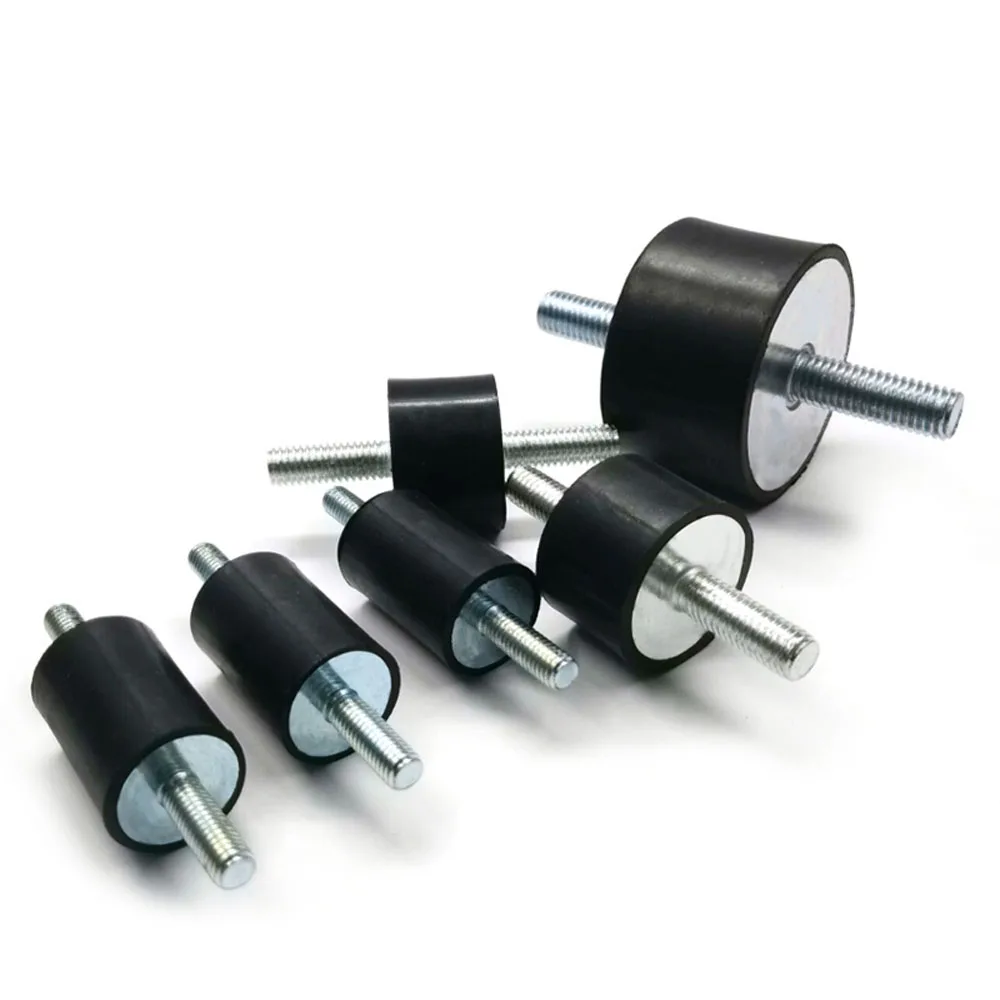 ABSOPRO 4pcs Supports Antivibratoires M5 Caoutchouc 15x20mm - Isolateurs Pour Moteurs Voiture Et Machines