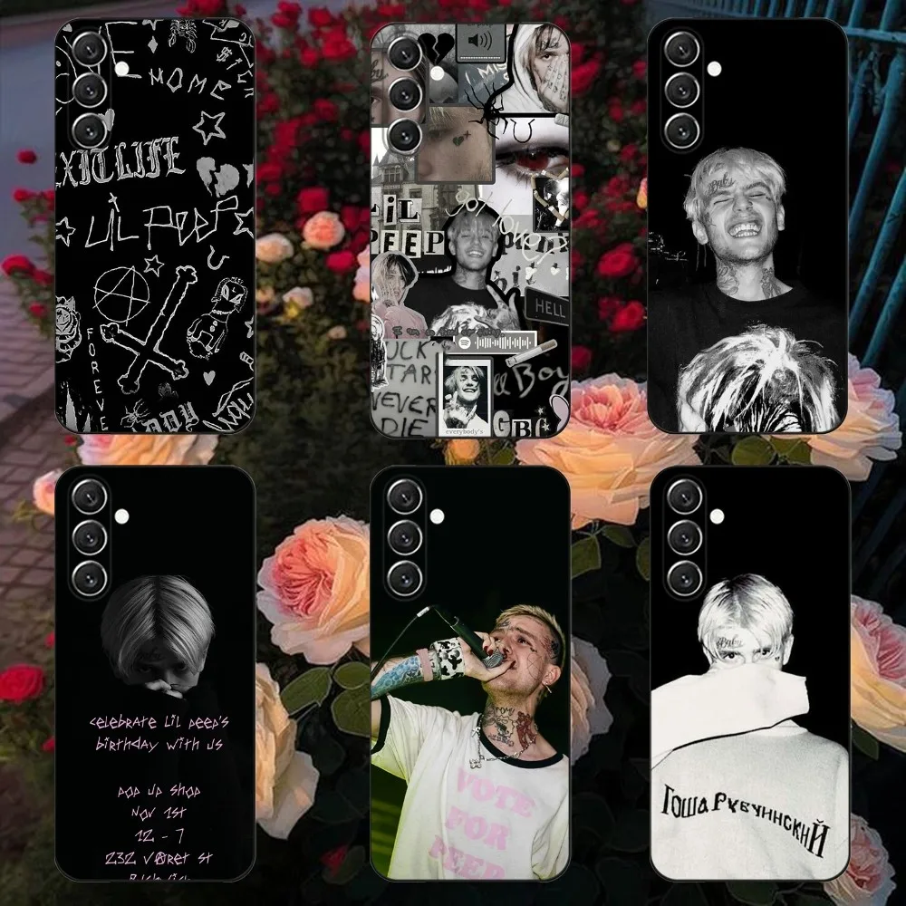 

Rapper Lil Peep Hell Boy Phone Case For Samsung Galaxy A13,A21s,A22,A31,A32,A52,A53,A71,A80,A91 Soft Black Cover