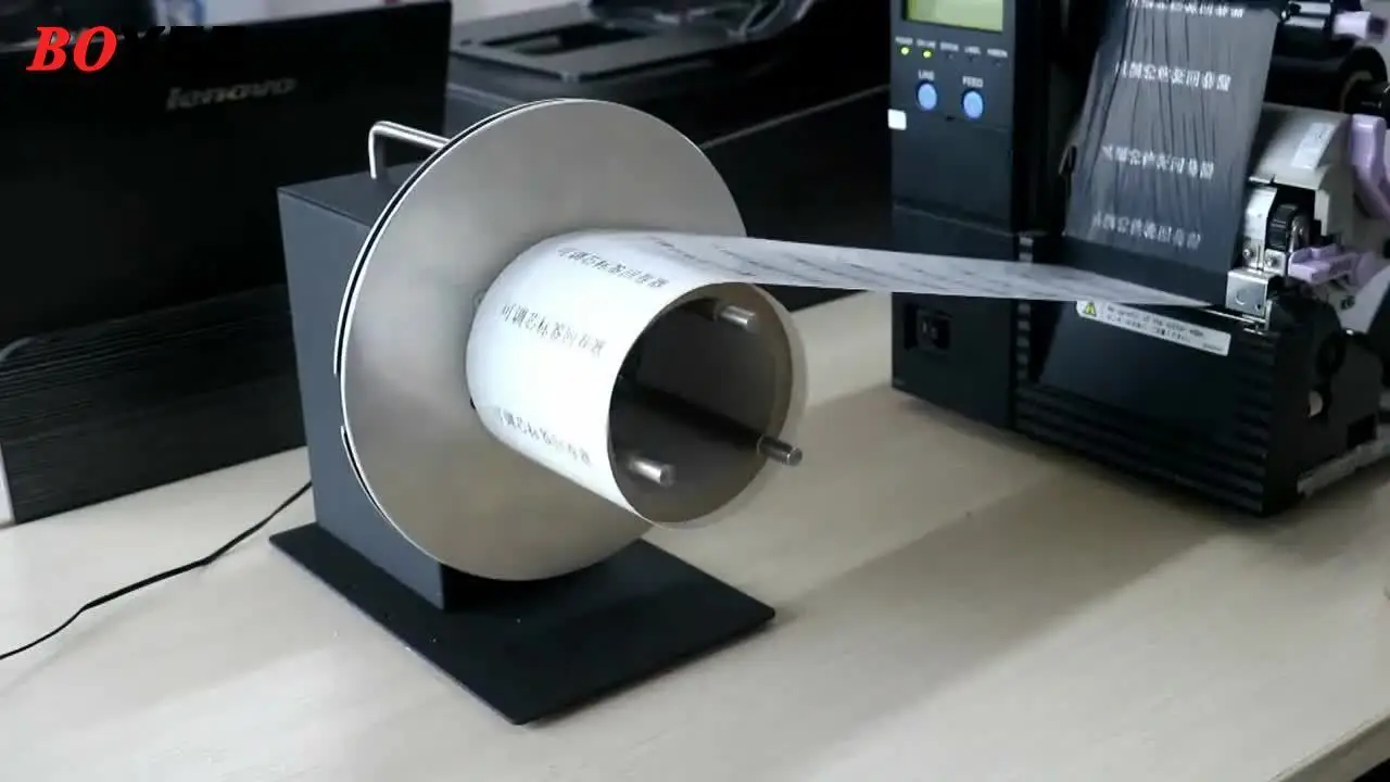Automatic  R9 Label Rewinder Corrugated Plastic Pocket Computer Bill Printer Paper Tape rewinding machine