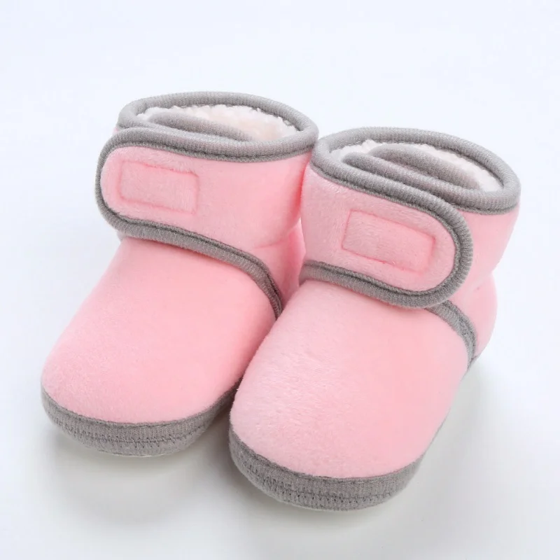 Autunno inverno stivali da bambino neonato caldo peluche suola morbida stivali da neve ragazze ragazzi moda primi camminatori scarpe Casual per