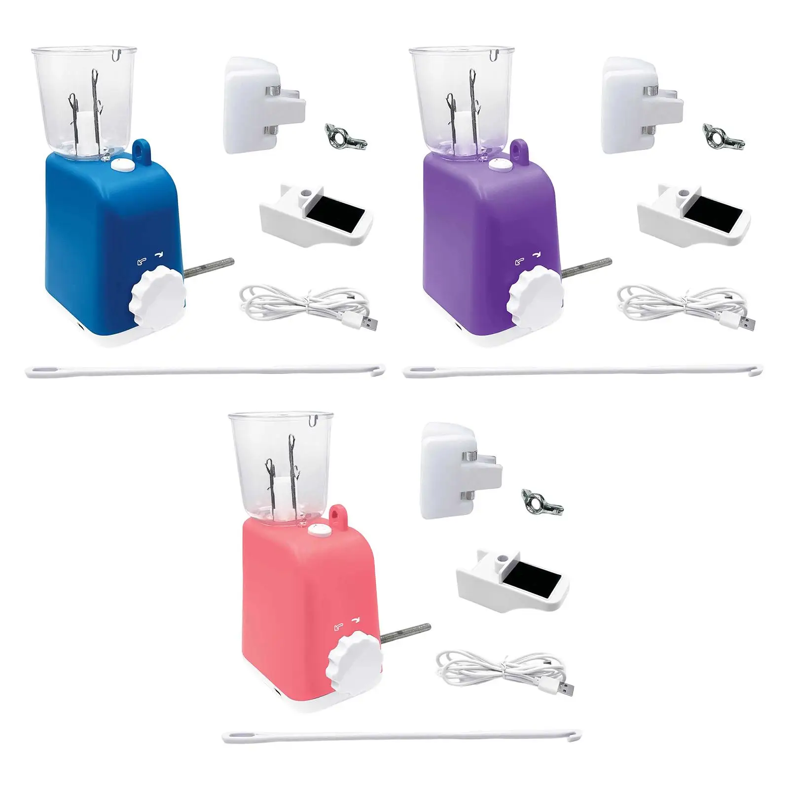 

Electric Knitting Machine for Crochet Handcraft Yarn Maker Yarn Knit Helper Weaving Machine for Braiding Beginners Craft Project