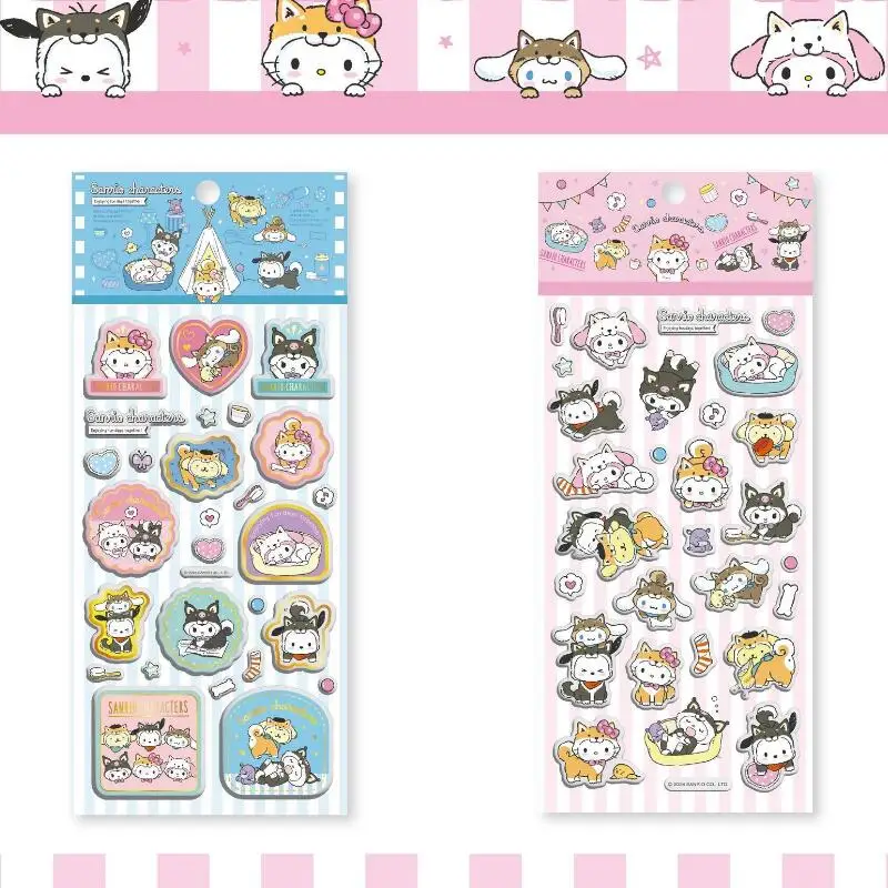 سانريو كيوبيد مرحبا كيتي ميلودي ملصقات ثلاثية الأبعاد الفاكهة كورومي تمويه جرو ملصق فقاعة ملصق سماعات الكاميرا لتقوم بها بنفسك الديكور