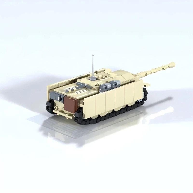 Militär-Kriegsserie E-5 Leichter Panzer M5 Panzerabwehrhagelwerfer Zerstörer Baustein-Set Modell DIY Kinderspielzeug Jungen Geburtstagsgeschenk – Detail 14