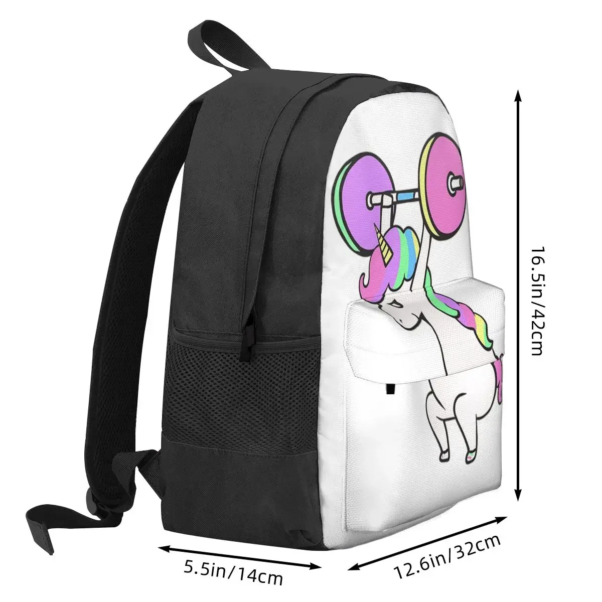 The Snatch Weightlifting Unicorn Backpacks Bookbag Students School Bags Cartoon Kids Rucksack Travel Rucksack Shoulder Bag